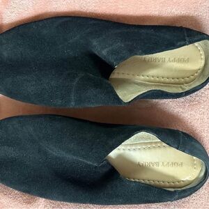 Poppy Barley Women's Black Suede Cabin Shoe